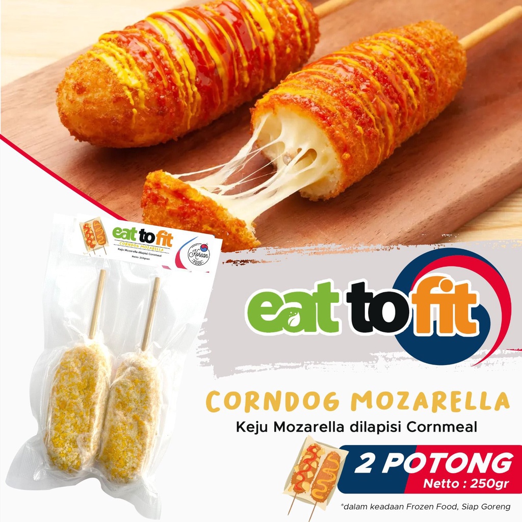 CAMILAN KOREAN FOOD FROZEN FOOD EAT TO FIT CORNDOG MOZARELLA