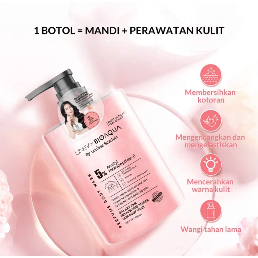 ✨ AKU MURAH ✨ BIOAQUA X LOISSE SCARLETT BODY WASH BRIGTEN SKIN 400 ML