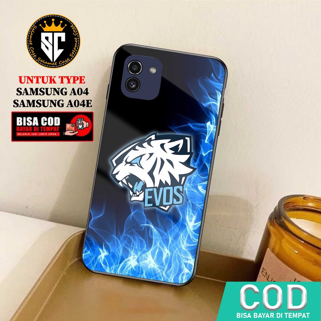 Case Samsung A04 A04E Casing Samsung A04 A04E Selamet Case [EVOS] Softcase Glass - Hardcase Glossy -