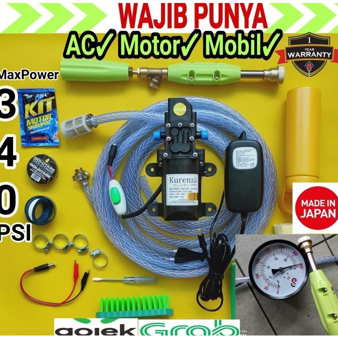 Alat Cuci Motor Mobil Ac Rumah 340 Psi Tekanan Tinggi