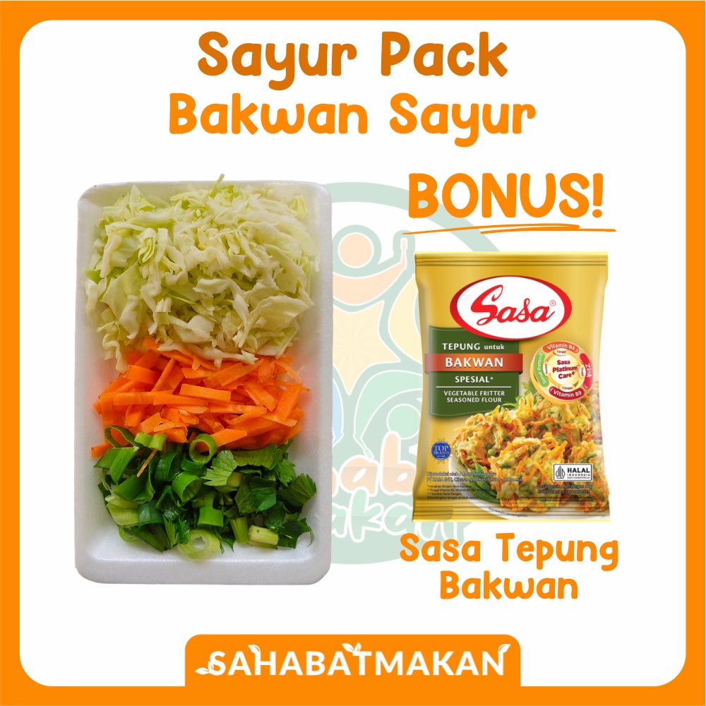 Paket Bakwan Sayur - Sayur Pack / Sayur Prep / Sayur Instant — SahabatMakan