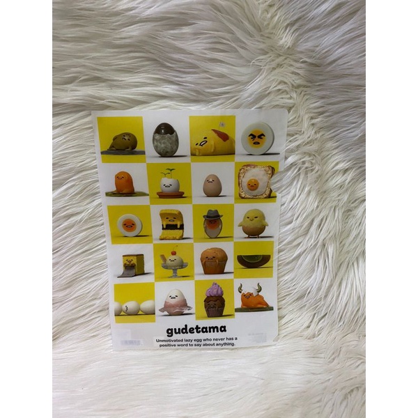 

Gudetama Egg Map Plastik A4 File Clear Holder Organizer Sanrio Japan Original