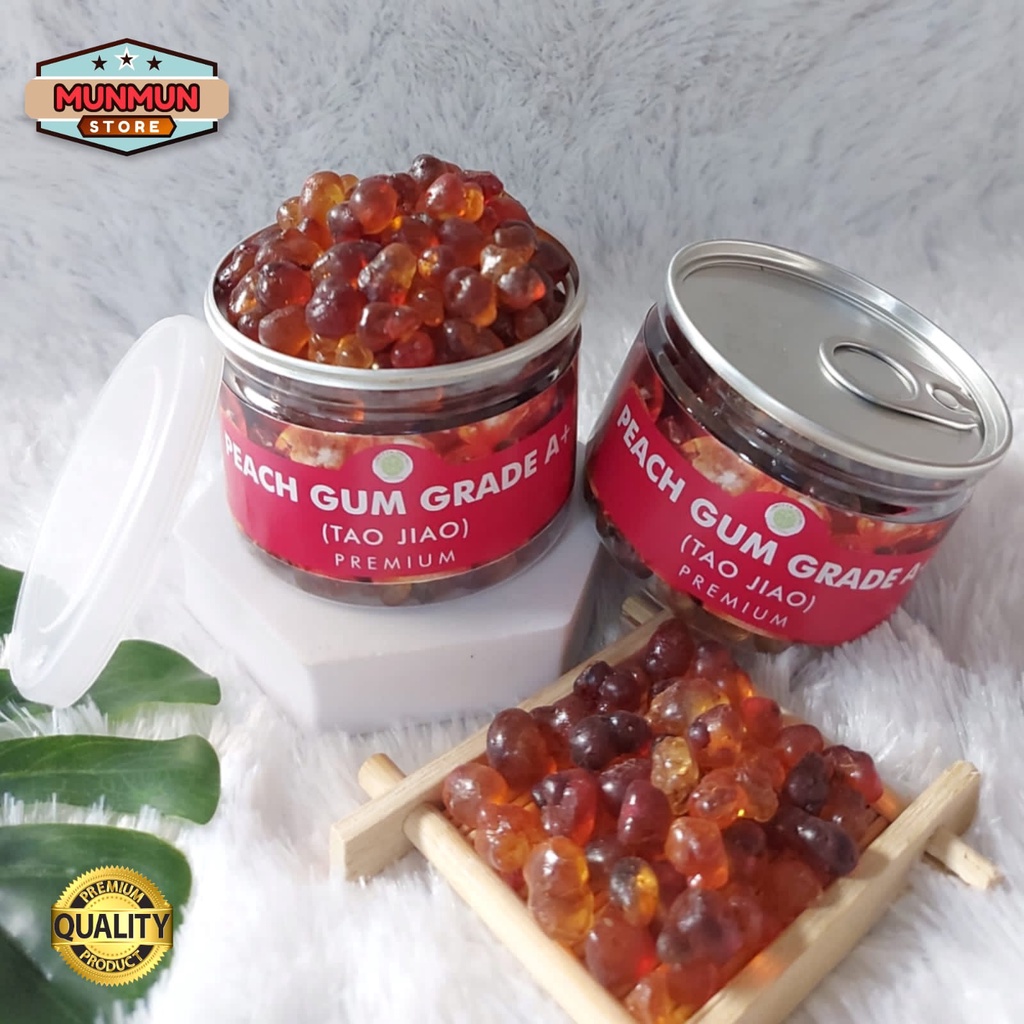 

Pet Can Peach Gum Grade A+ Tao Jiao Getah Persik Kualitas Premium