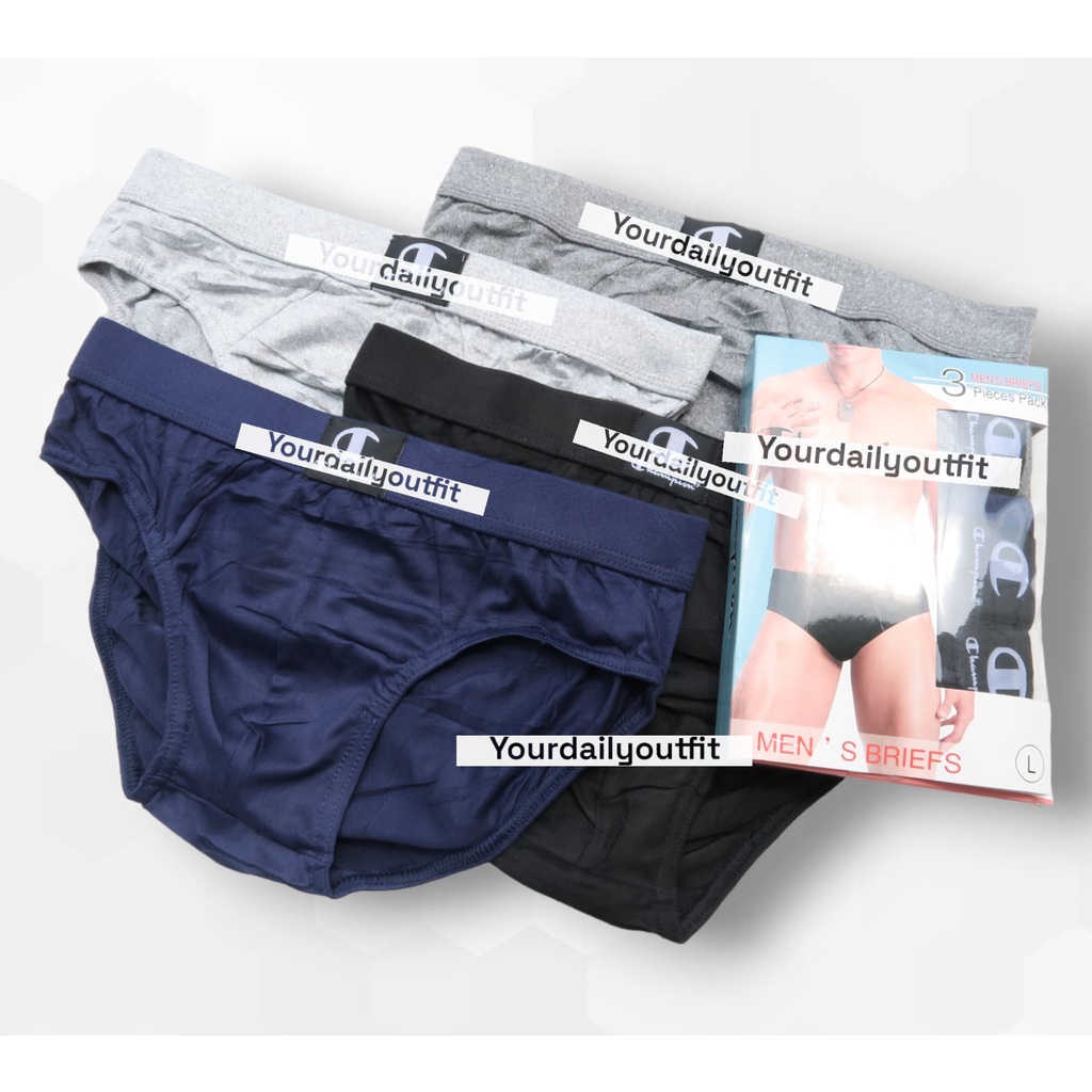 Celana Dalam Pria CD Brief Katun (1 Box Isi 3 Pcs) / CD segitiga Laki / CD Brief Cowok Murah