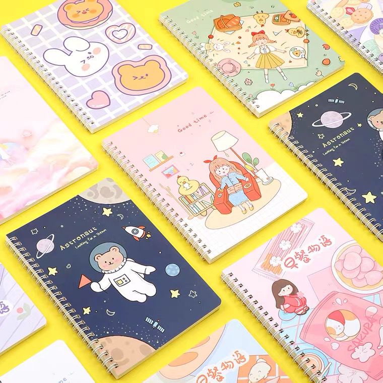 

Buku Tulis Ring A5 Spiral Motif Buku Tulis Catatan A5 Note Book Ring A5