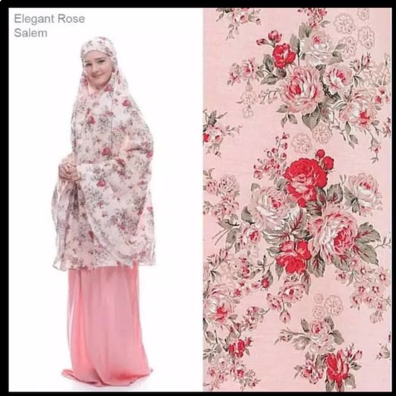 Mukena Tazbiya Elegant Rose Salem