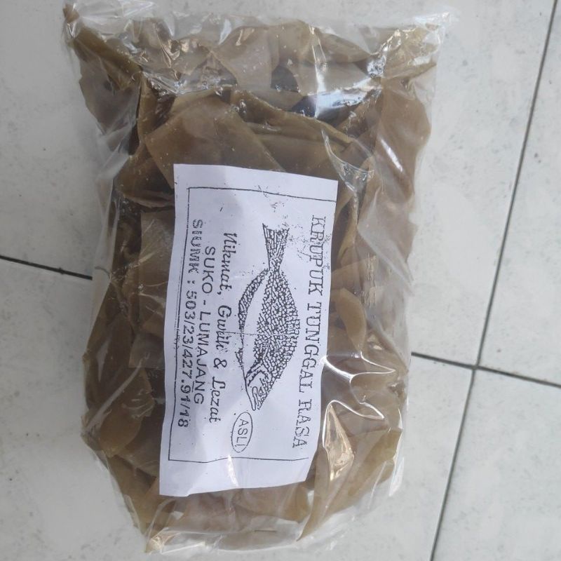 

krupuk tunggal rasa