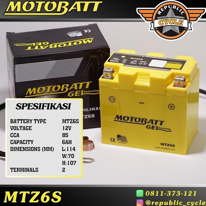 Aki Kering Suzuki Gsx-R150 / Gsx-S150 Motobatt Mtz6S Debezzz
