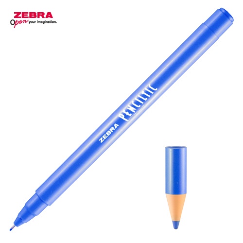 Pulpen Zebra Penciltic Fineliner 0.4 Blue