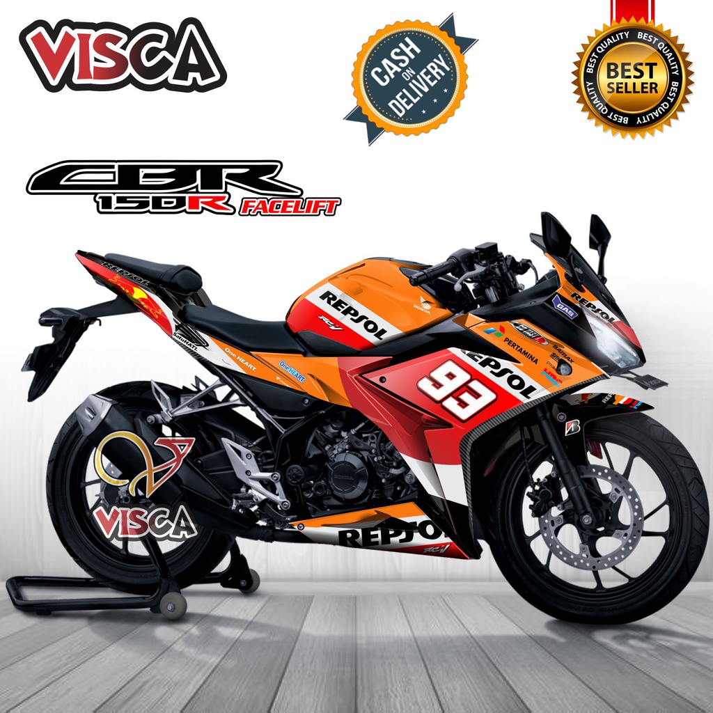 Decal CBR 150R Facelift Full Body Stiker CBR 150R Facelift Full Body Striping CBR 150R Facelift Full