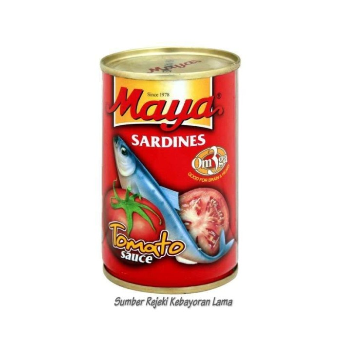 

MAYA SARDEN TOMATO SAUCE / 1 LUSIN / 155 GR