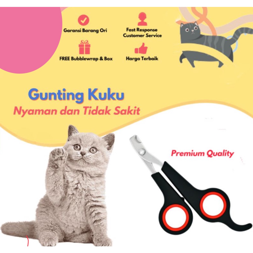 alat potong kuku kucing anjing gunting kuku kucing