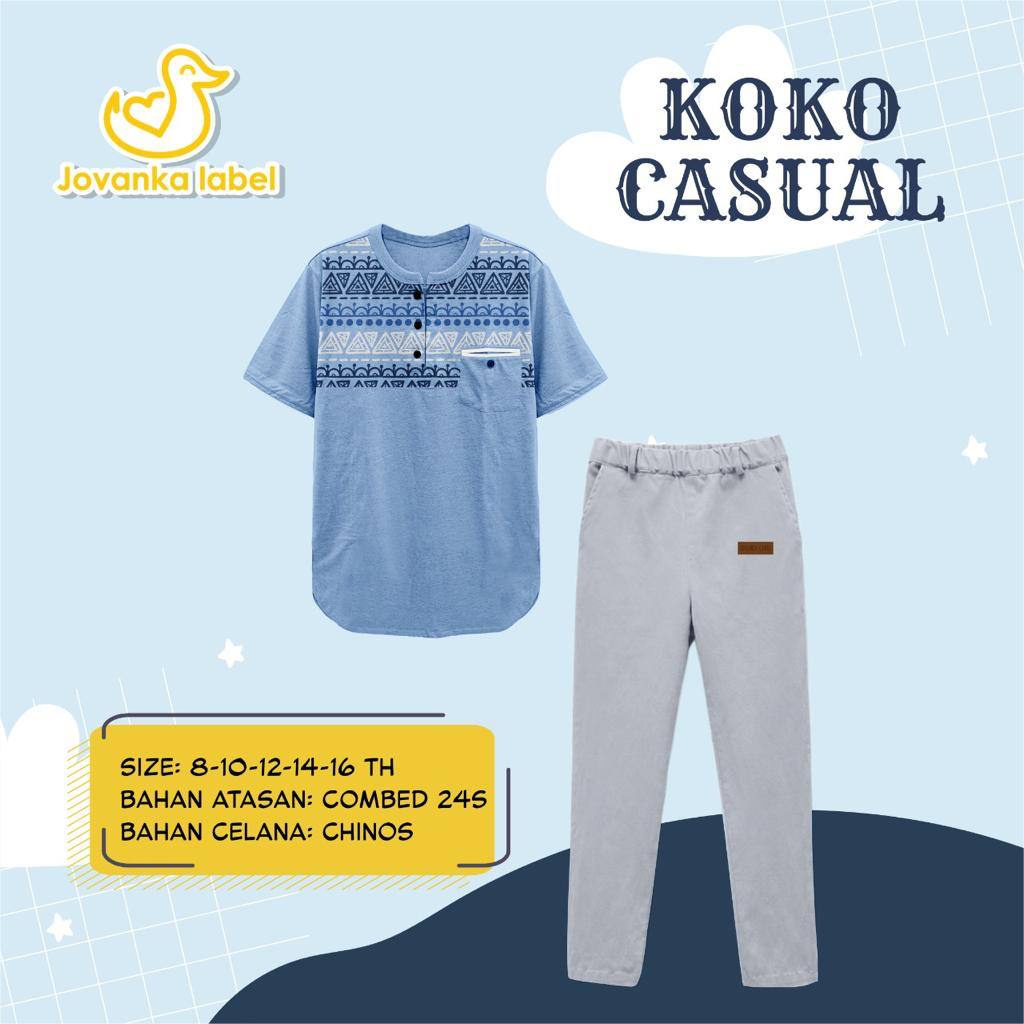 Setelan anak Cowok Koko Casual by Jovanka label