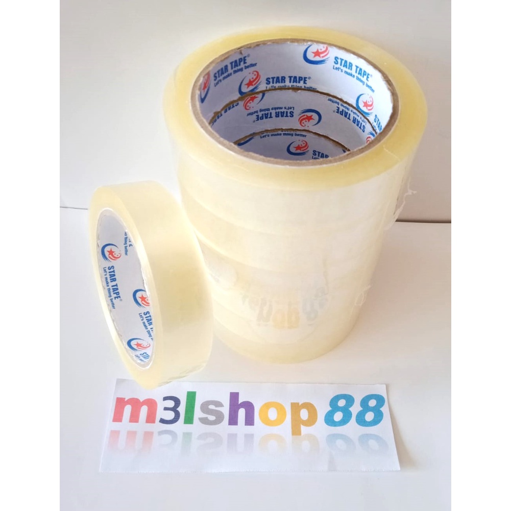 

Isolasi star tape 24 mm x 72 yard-6 pcs
