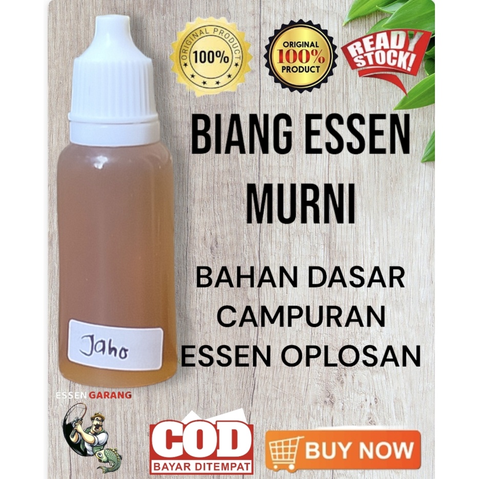 JAHE 15ML// BIANG ESSEN MURNI// BAHAN DASAR CAMPURAN ESSEN OPLOSAN// PENGUAT AROMA UMPAN MANCING