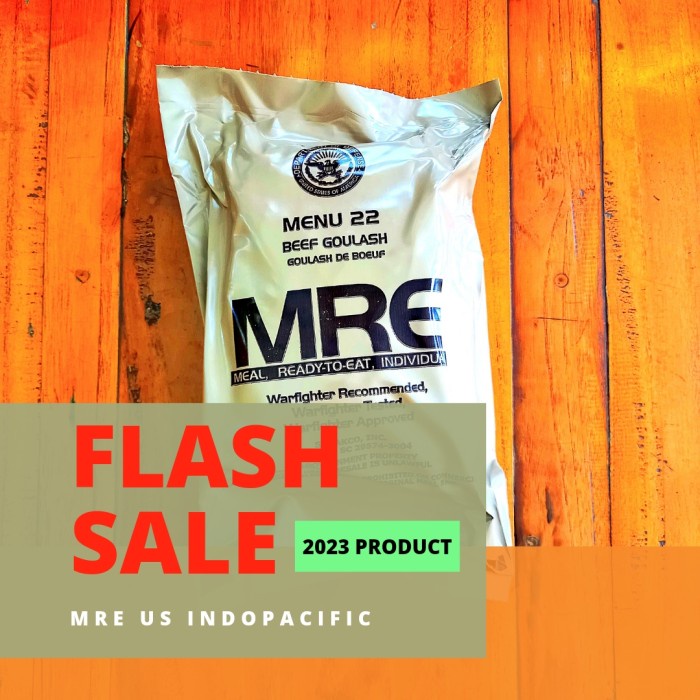 

MRE USA MENU 22 BEEF GOULASH RANSUM TENTARA AMERIKA BUKAN NARAGA TNI