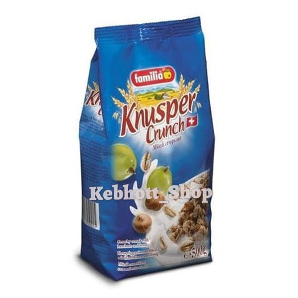 

SEREAL FAMILIA KNUSPER CRUNCH MUESLI CRUNCHY CEREAL HAZELNUT & HONEY