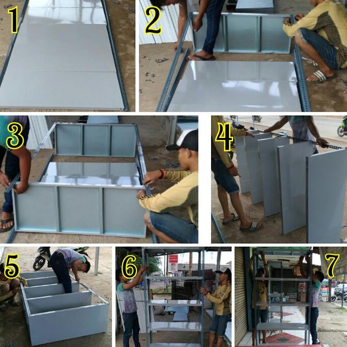 Rak Besi Siku Lobang Multifungsi