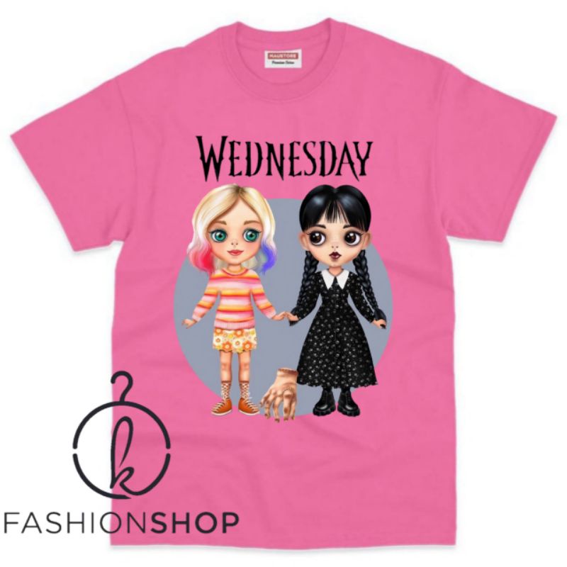 BAJU ANAK KAOS ANAK WEDNESDAY ADDAMS ATASAN ANAK TERBARU BAHAN PREMIUM