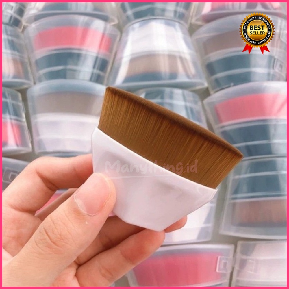 Powder Brush / Kuas Bedak / Brush Gagang Pendek / Brush Foundation / Brush Bedak Tabur Kabuki Brush