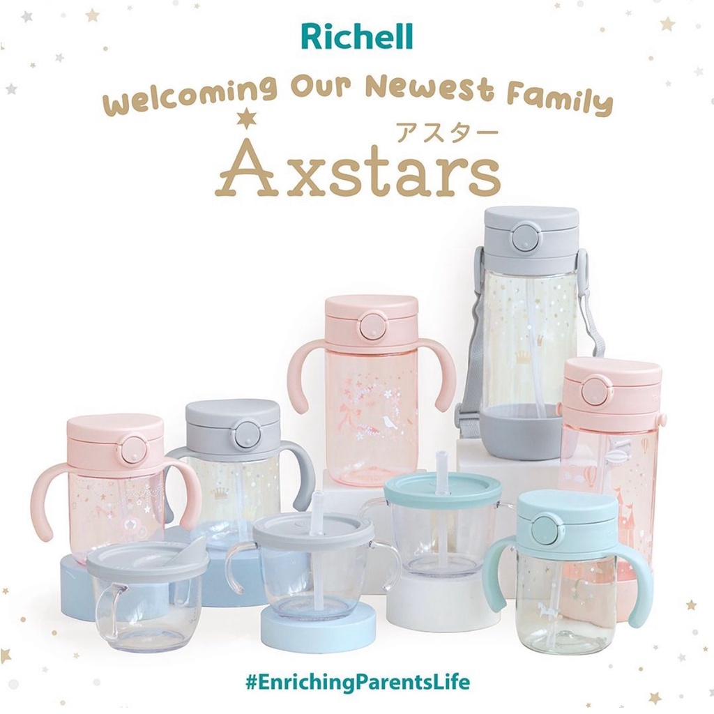 Richell Axstars Cup de Direct Drink - Gelas Minum Bayi Direct