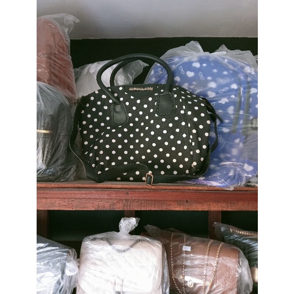 RenikaShop - Tas Tote Bag Polkadot | Tas Selempang Polkadot