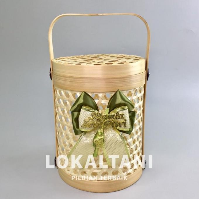 

Rantang Bambu Kue Kering 3 Toples / Keranjang Hampers Kue Lebaran