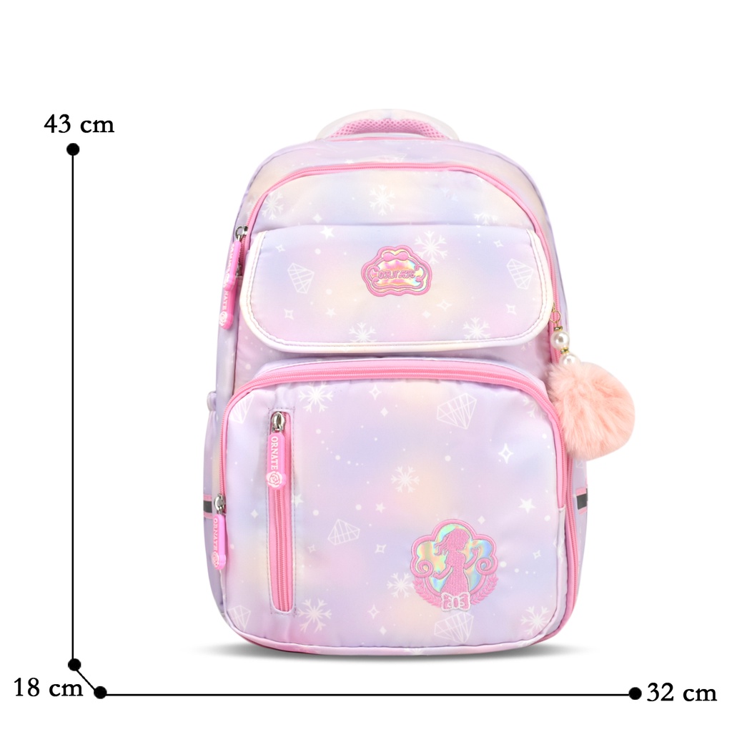 Newtonkids-Tas Ransel Sekolah Anak SD Princess/Backpack Anak Terkini/Fashion Anak Terkini/Tas Import