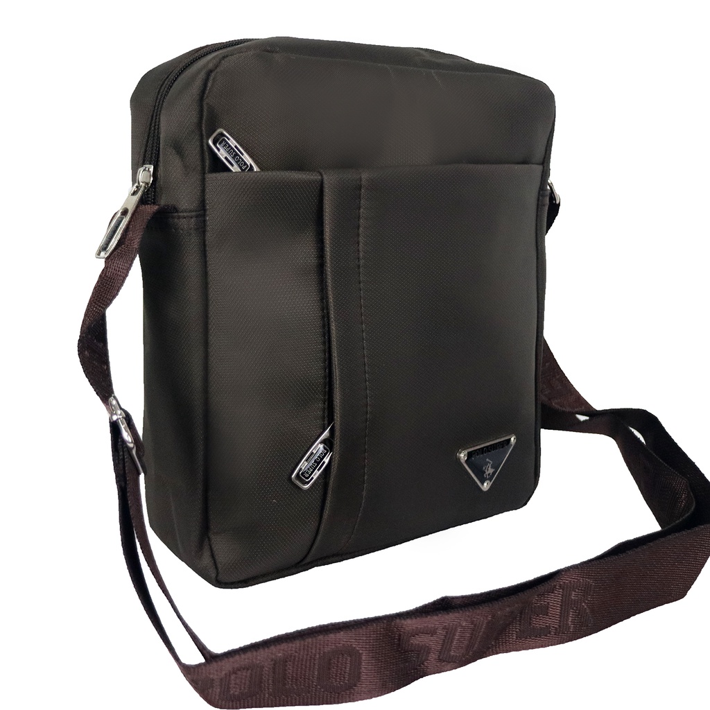 Polo Super Tas Selempang Import USB Portable Tas Slempang Polo Original Sling bag Trendy Waterproof