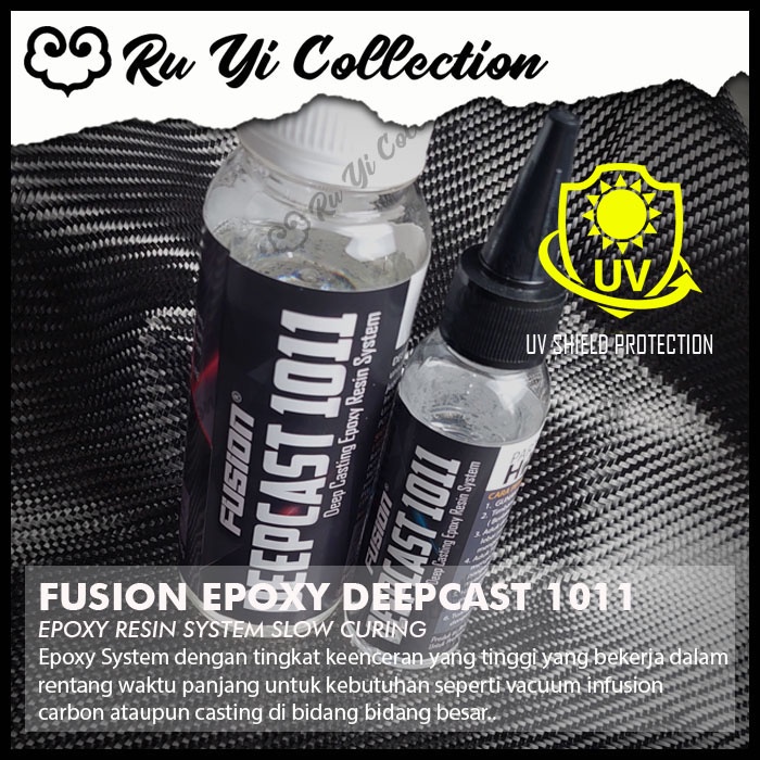 FUSION Resin Epoxy Epoxi Super Bening Slow Cure