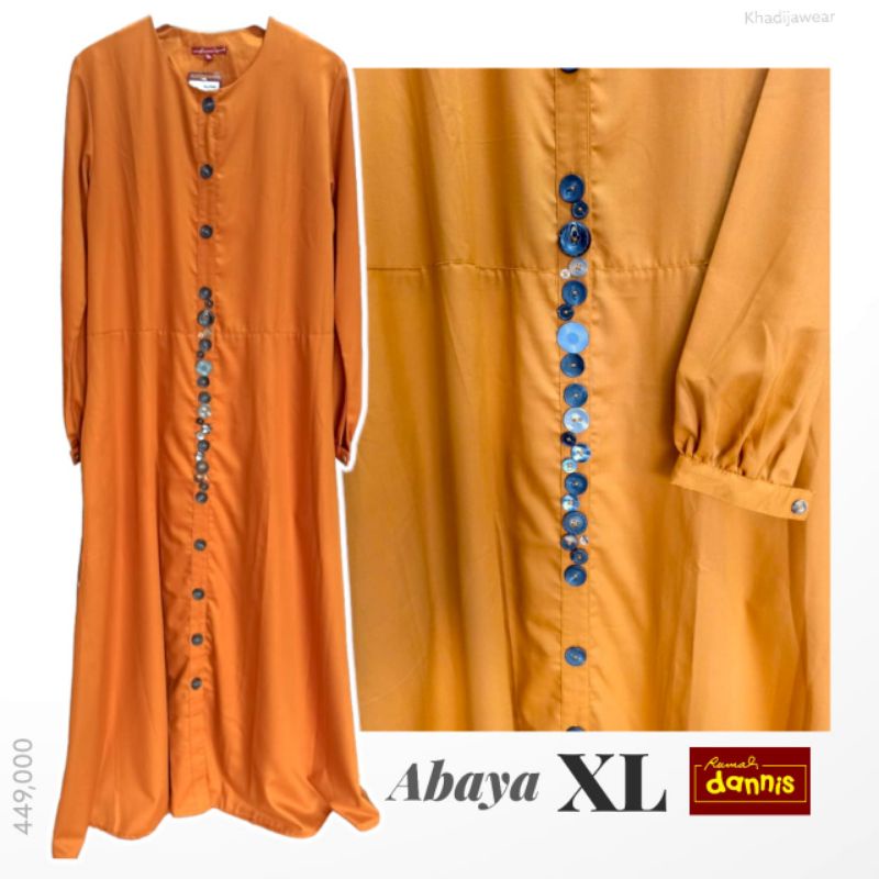 DANNIS Abaya XL Gamis Ibu [WARNA] Dewasa Katun premium diskon Danis/Gamis Dannis/Abaya Muslim/Gamis 