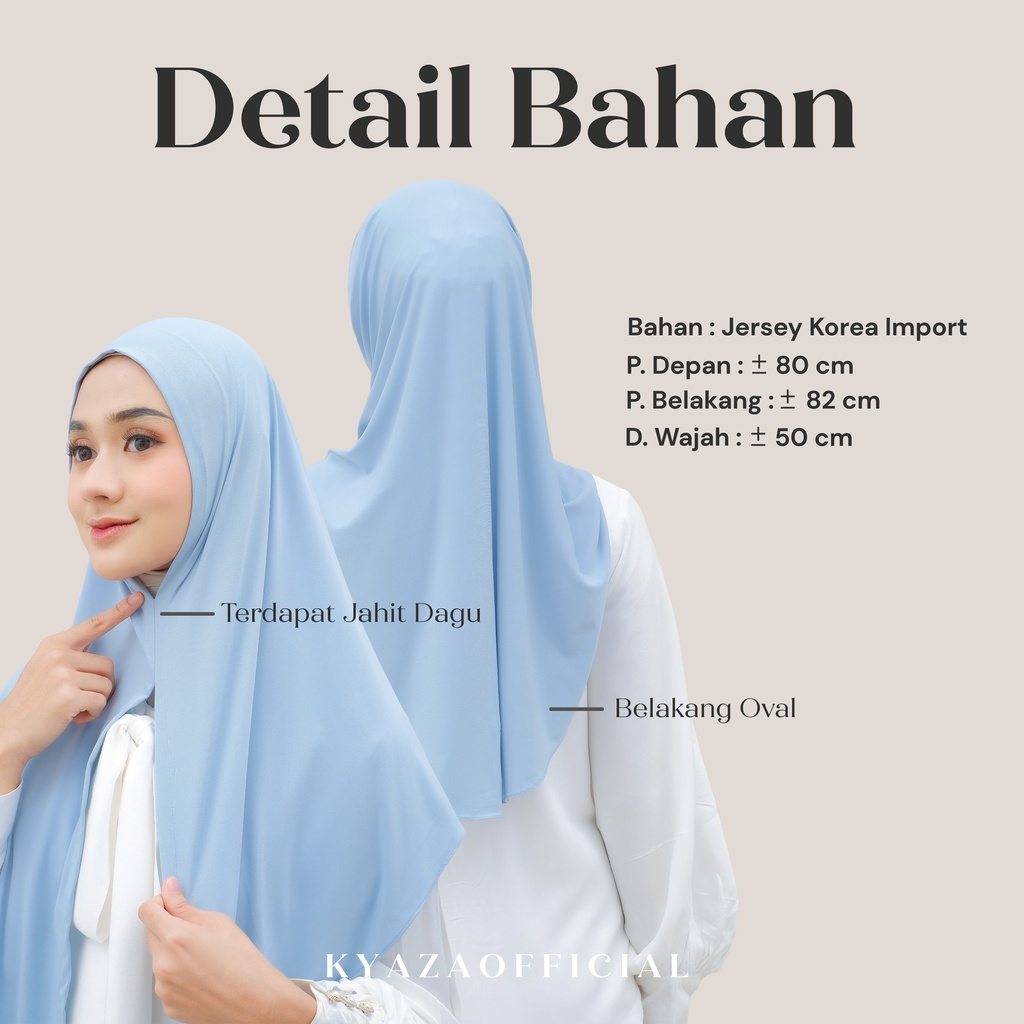 K͙Y͙Z͙ Hijab Instan Segitiga Jersey Korea | Hijab Segitiga Intsan Jesey | Hijab Malay Segitiga Instan