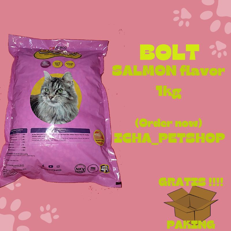 BOLT rasa Ikan salmon 1kg