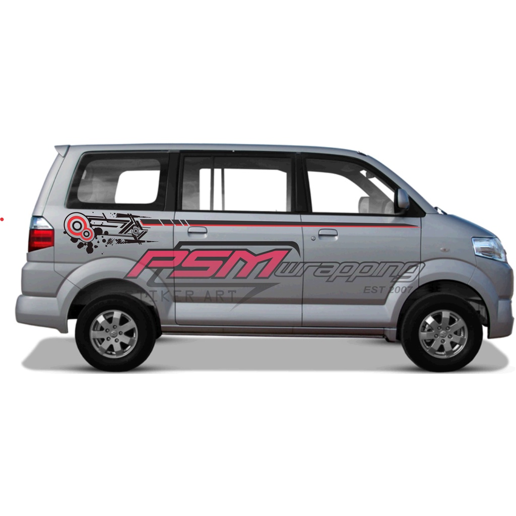 stiker list body mobil suzuki APV