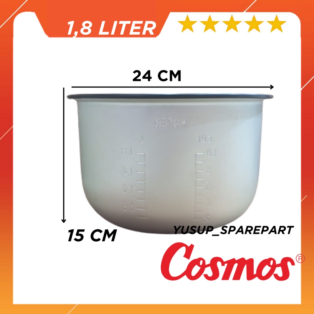 PANCI TEFLON RICE COOKER MEJIKOM 1,8 LITER UMUM COSMOS