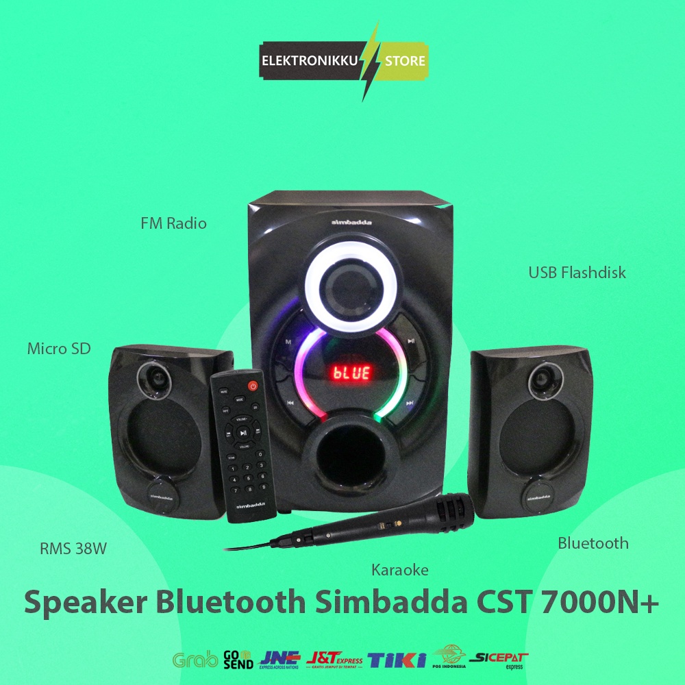 Speaker Simbadda CST 7000N+ Bluetooth Aktif Karaoke Komputer PC Laptop HP