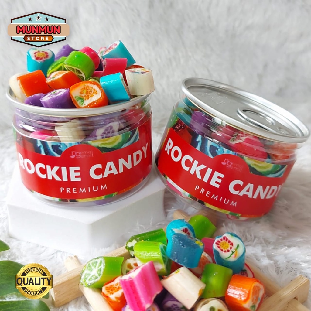 

Pet Can Rockie Candy Sticky Candy Roll Candy Kualitas Premium