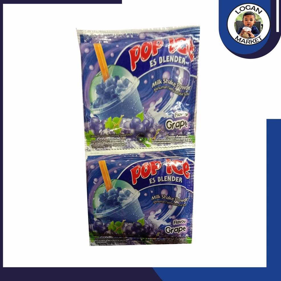 

5.5 COD Pop Ice Es Blender Anggur Renceng 10 Pcs Sachet 25gram 25 gram