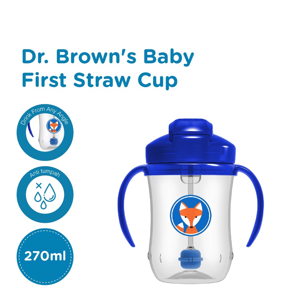 Dr Brown's - Baby's First Straw Cup 270ml