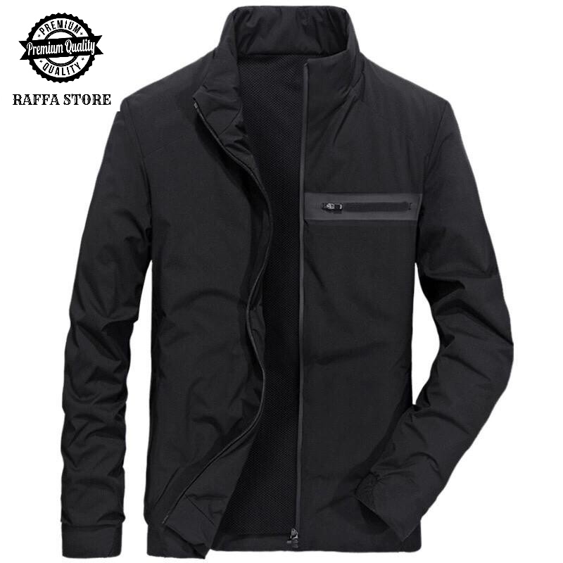 JAKET PARASUT PRIA MOTOR CASUAL SIMPLE LIST PARASIT OUTDOOR OUTERWEAR TERBARU DAN TERLARIS