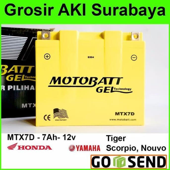 Aki Motor Tiger Revo Honda Motobatt Mtx7D Motobat Aki Motor Baterai Debezzz