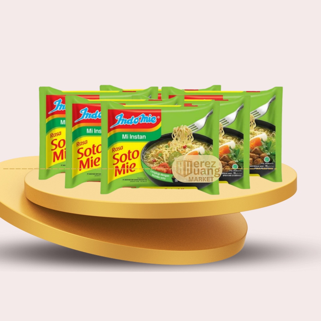 INDOMIE RASA SOTO Mie Instant Rasa Soto 75 gram 1 Dus / Karton Isi 40 psc