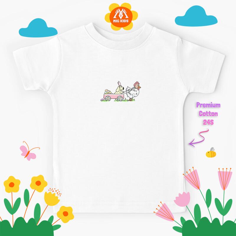 Baju Kaos Anak Easter Egg Wagon