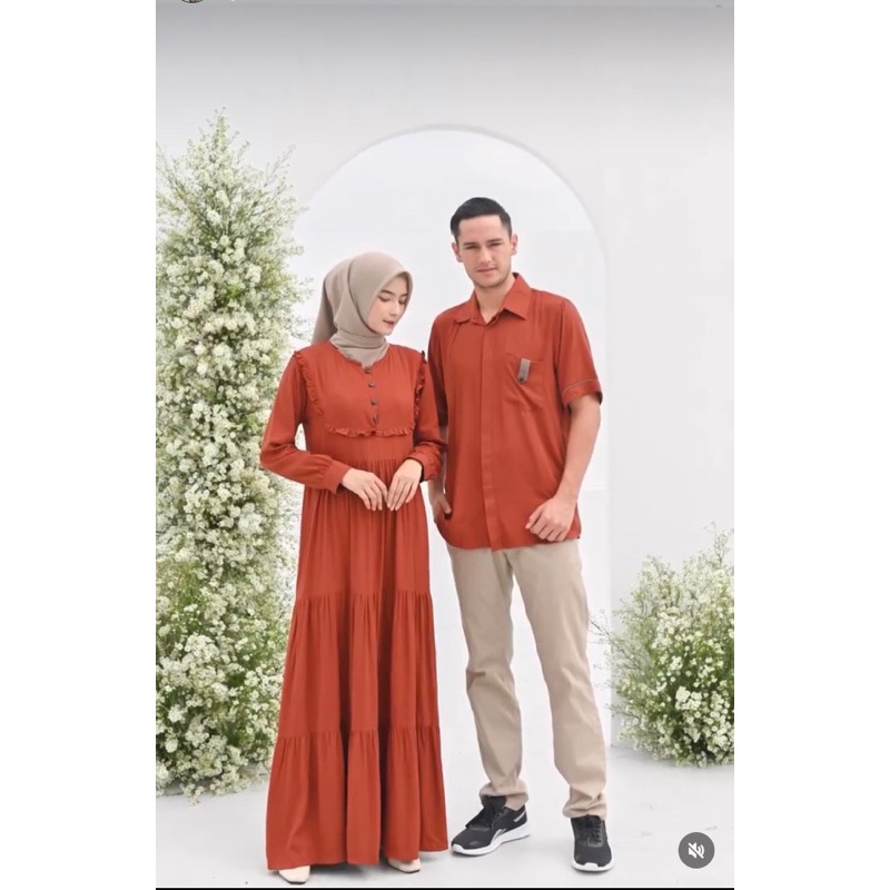 CANTIKA COUPLE - (NEW) GAMIS BAJU DRESS COUPLE BUSUI CRINKLE SET KEMEJA LENGAN TANGAN PANJANG WARNA 