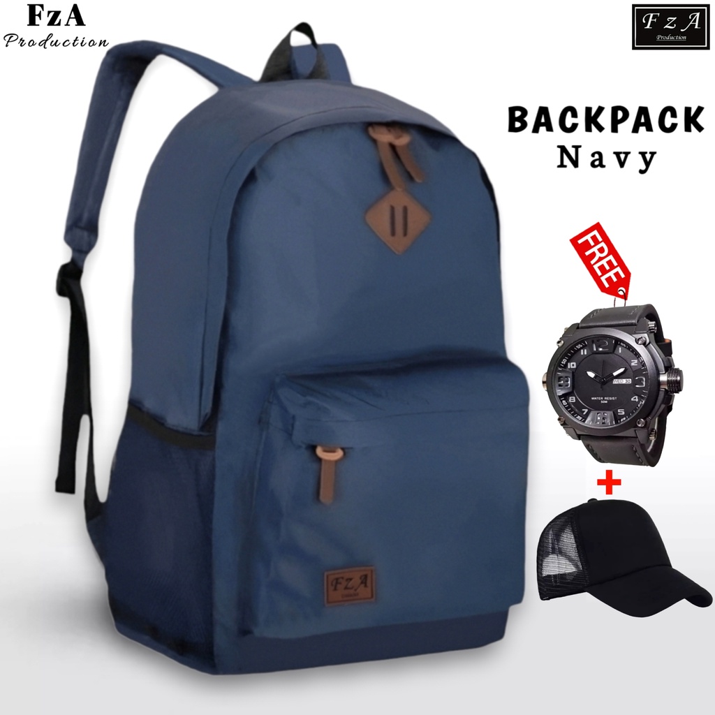 FzA Official - Tas Ransel Punggung Distro Casual Pria Wanita / Tas Ransel Laptop Backpack Original - NVYQT