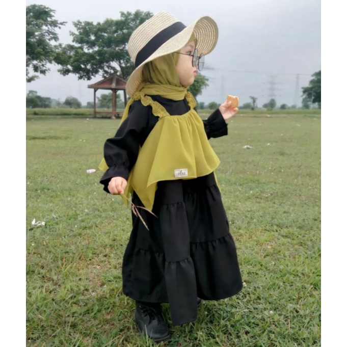 Vins Tanktop Layer Ceruty Babydoll Anak outher Hijab Fashion Ootd Anak Bayi