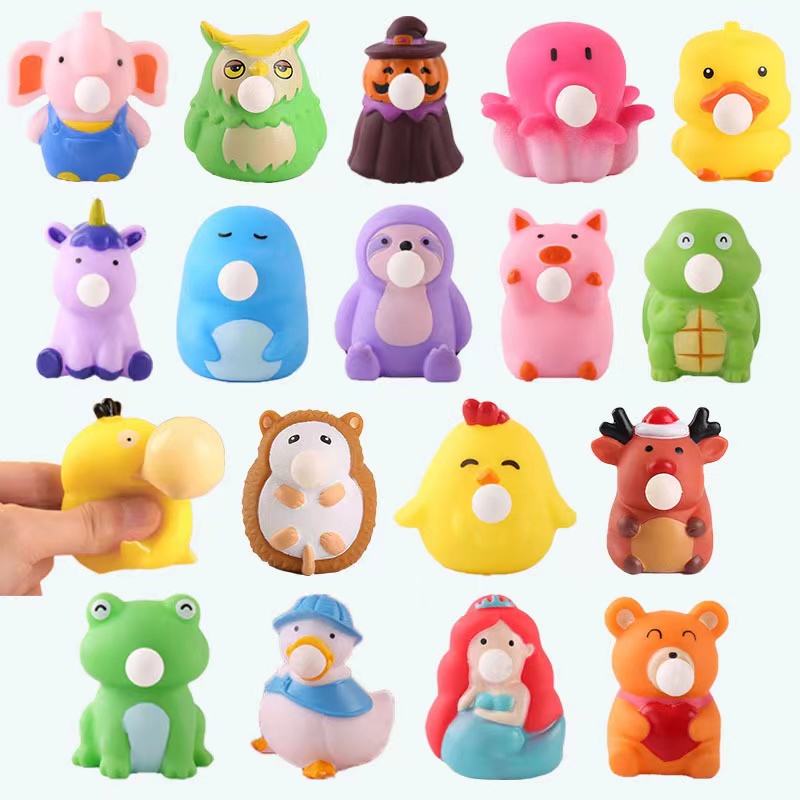 【WZ036-048】Mainan Bebek Spit Bubble Gaon Xdinary Heroes Pop It Squishy Karakter Karet Silikon/Mainan Duck / Mainan Bebek / Mainan