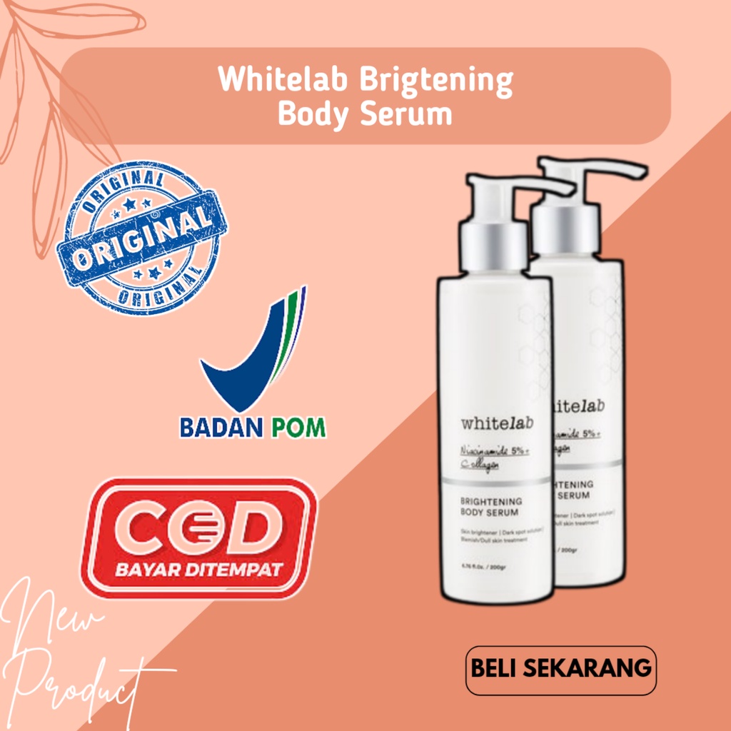 WHITELAB WHITENING HAND BODY SERUM PELEMBAP PEMUTIH PENGENCANG CEPAT MERESAP ANTI LENGKET MURAH