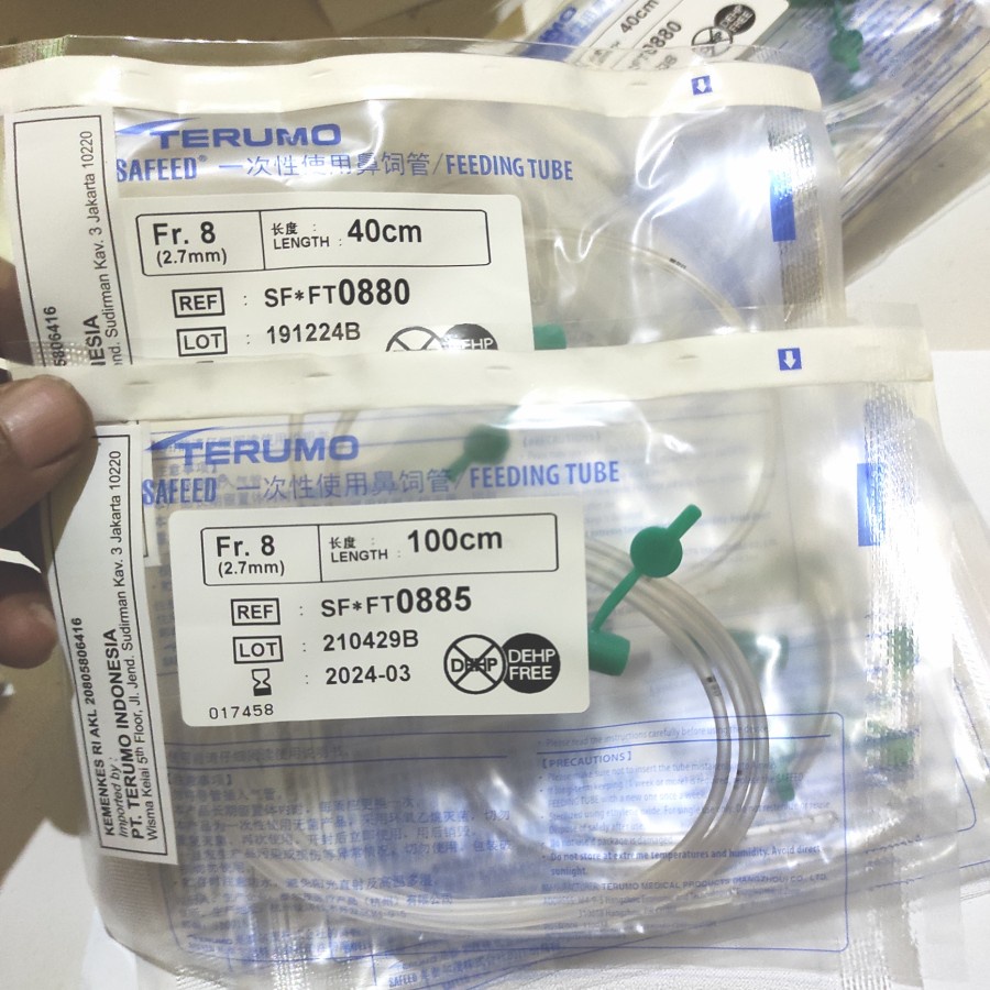 Ngt Terumo / Feeding Tube / Selang makan Ngt.No 3,5 - 5 - 8.