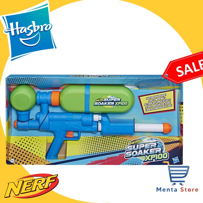 NERF Super Soaker XP100 Pistol Mainan Air Original Hasbro Water Gun